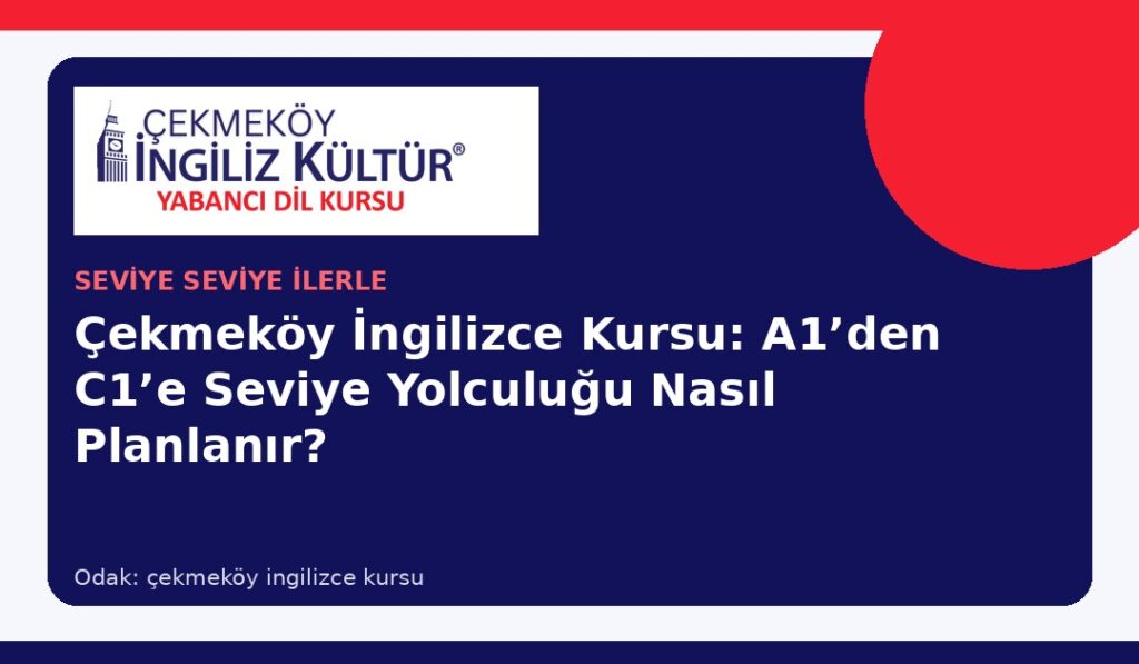 Çekmeköy İngilizce Kursu: A1’den C1’e Seviye Yolculuğu Nasıl Planlanır?
